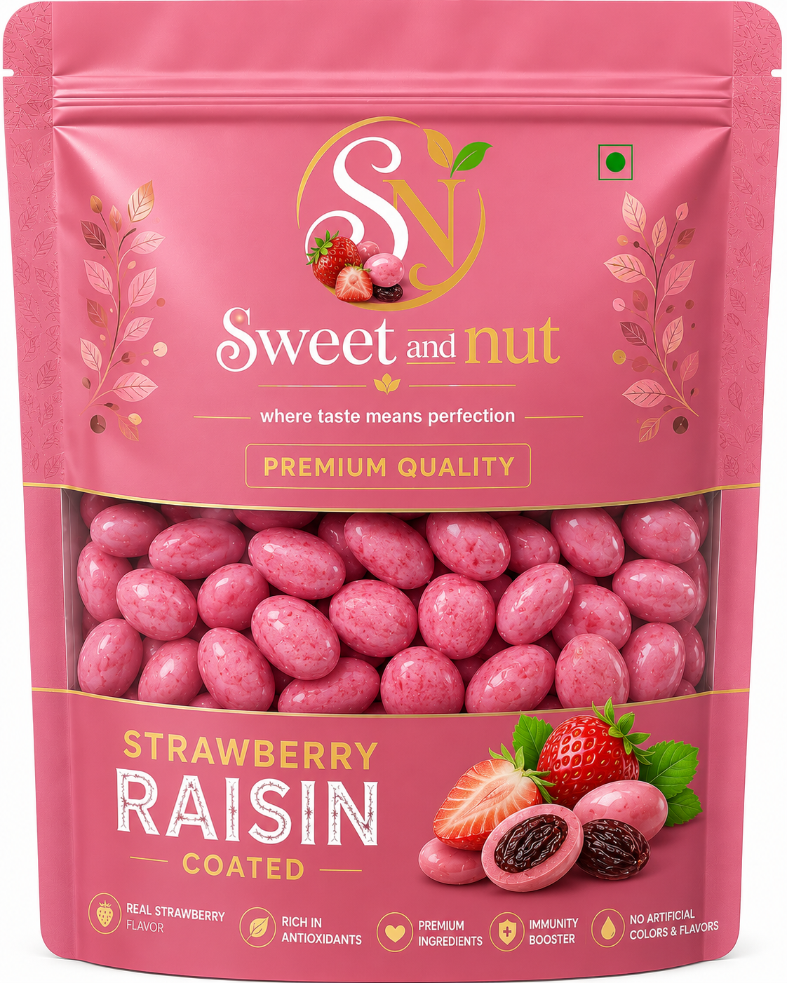 Strawberry Coated Raisin